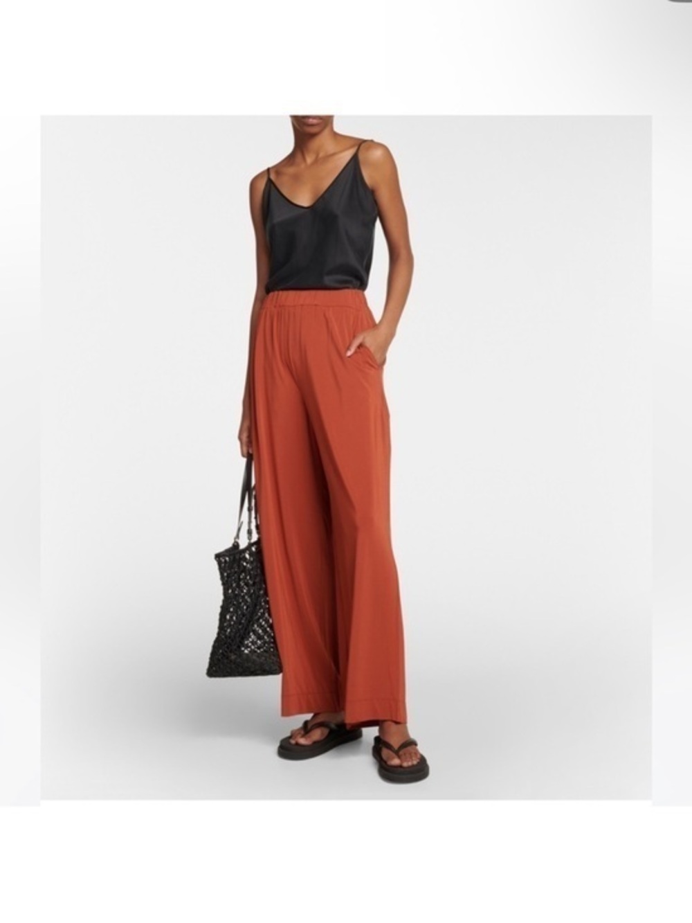 Eileen Fisher Wide-Leg Pants in Rust